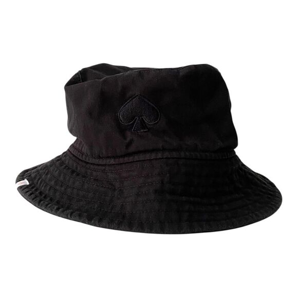 Kate Spade Black Spade Logo Bucket Hat in Black Size OS